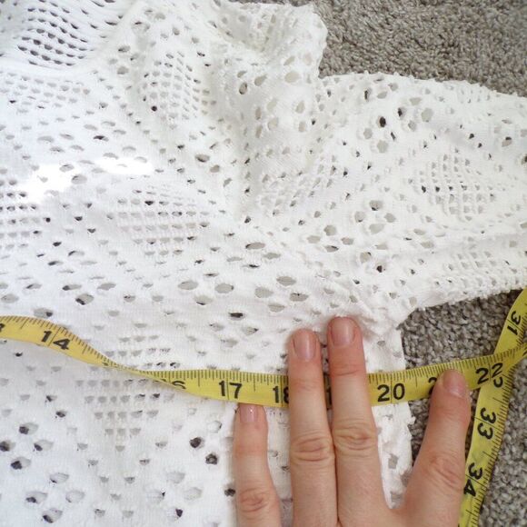 Haute Hippie pop over white mini dress L - Picture 5 of 7